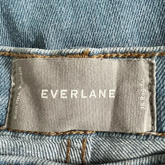 Everlane Mid-Rise Skinny Ankle Jean In Light Wash Size 28 - Picture 12 of 13